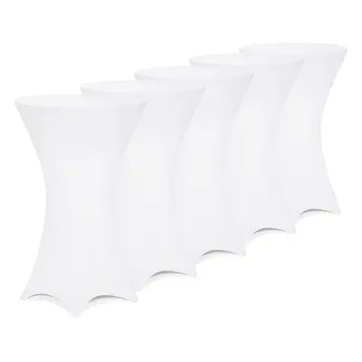 5x Copri tavolo bar Ø60 cm bianco