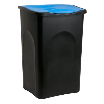 Pattumiera nero-blu plastica 50l