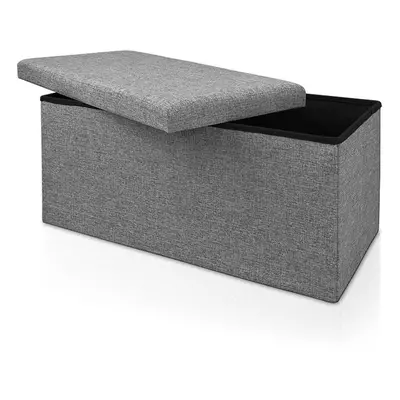 Pouf seduta grigio 80x40x40cm