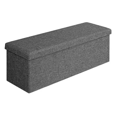 Pouf seduta grigio scuro 115x38x38cm