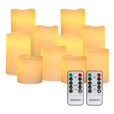 Candele LED 10pcs con telecomando