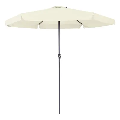 Ombrellone da giardino beige Ø330cm manovella UV80+