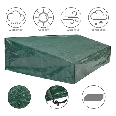 Copertura mobili da giardino Verde 197x68x32/62cm