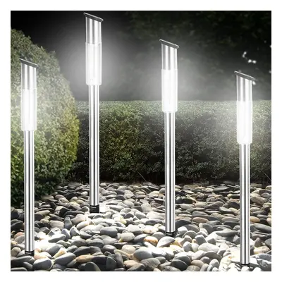 Set 4x Luci solari LED con sensore di accensione