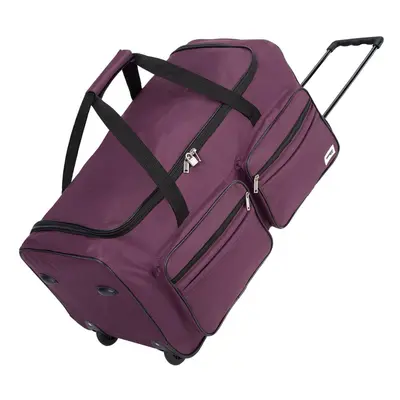 Borsone trolley da viaggio viola 85l 70x36x34cm