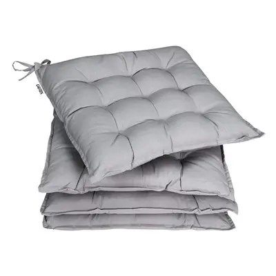 Set 4 x Cuscini per Sedie Cozy grigio 41x37x5cm