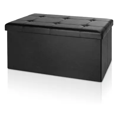 Pouf seduta nero 80x40x40cm