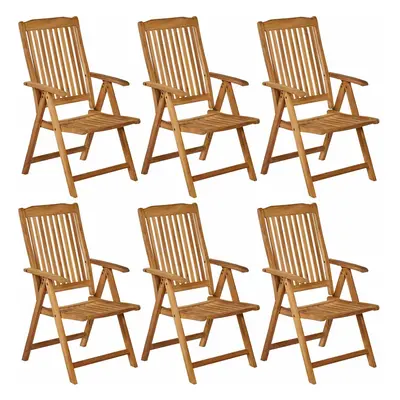 Set 6pz Sedie da Giardino Bari Legno Teak