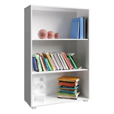 Libreria Vela 3 ripiani bianco 115x60x28cm