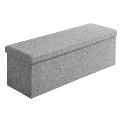 Pouf seduta grigio 115x38x38cm