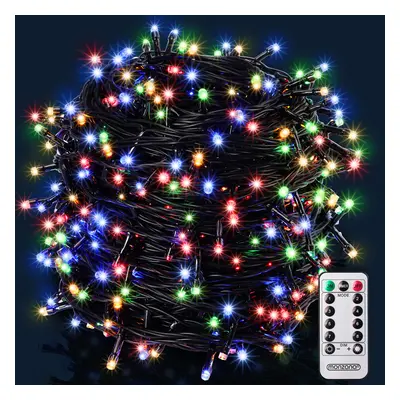 Catena di luci Natale 600 LED colorato 60m telecomando