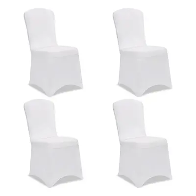 4x Copri sedia Stretch bianco