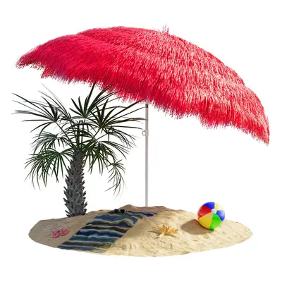 Ombrellone Hawaii rosso Ø160cm UV30+