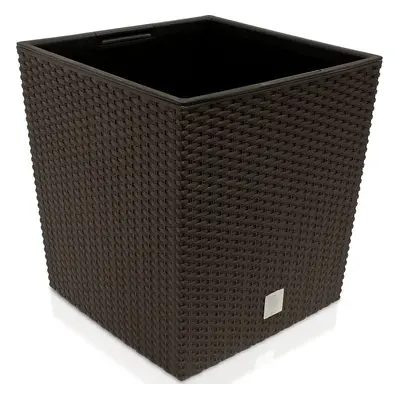 Vaso da esterno Rato Low set 2 pz. marrone 39x39x40,5cm