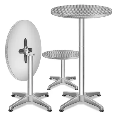 Tavolo bistro pieghevole set da 2 alluminio Ø60cm