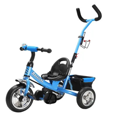 Triciclo per bambini Raceline azzurro in metallo