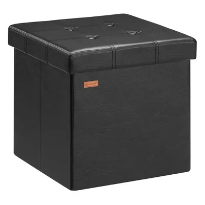 Pouf contenitore nero 38x38x38cm 40L