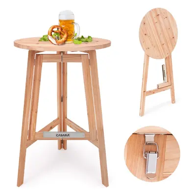 Tavolo bistro pieghevole in legno masello Ø80cm