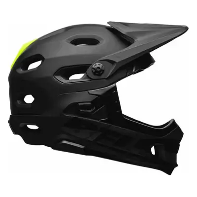 Casco Integrale Super DH Nero/Giallo con MIPS, Taglia 52-56 cm, Tecnologia Spherical e Mentonier