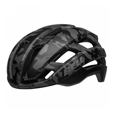 Casco Falcon XR MIPS Nero Camo con Luce LED, Taglia 55-59 cm, Protezione Avanzata e Ventilazione