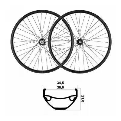 Coppia Ruote MTB 29x21mm Tubeless Shimano 10/11/12V con Disco e Perno Passante BOOST