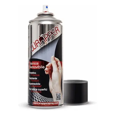 Vernice Spray Rimovibile Wrapper Nero Opaco 400ml - Protezione e Impermeabilizzazione per Metall