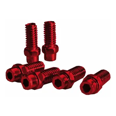 Kit Pins Pedale Freerider 4mm in Alluminio Rosso - 40 Pezzi Exustar per Migliore Presa e Stabili