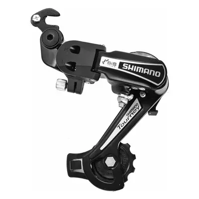 Cambio MTB Shimano TY21 3x6/7V Nero con Gabbia Lunga e Forcellino Integrato