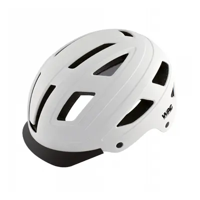 Casco City Bianco Taglia M (55-58 cm) con Omologazione CE EN1078 per Uso Urbano