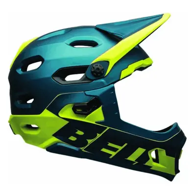 Casco Integrale Super DH Blu/Giallo con Tecnologia MIPS Spherical, Taglia 55-59 cm