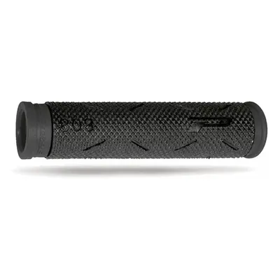 Manopole MTB Soft Touch 125mm in Gomma Nero Titanio, Antivibrazione e Antiscivolo