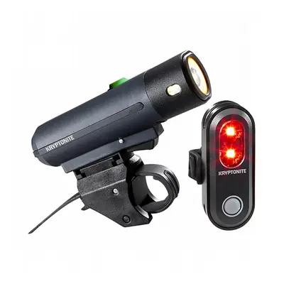 Kit Luci Bici USB Ricaricabili: Anteriore 500lm e Posteriore 45lm, Nero