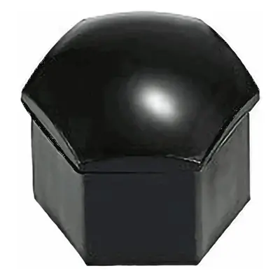 Copridado Ruota Esagonale 14mm Nero in Plastica - Box 10 Pezzi MVTEK