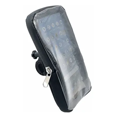 Supporto Smartphone Nero 16,5x8,5cm con Touchscreen e Chiusura Zip