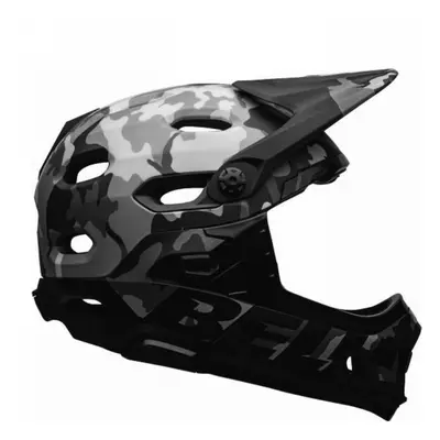 Casco Integrale Super DH Nero/Camo con MIPS, Taglia 58-62 cm, Certificato Downhill