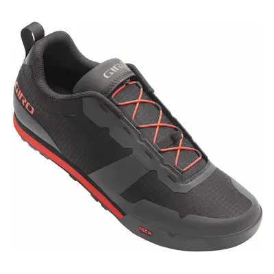 Scarpe Tracker Fastlace Nero/Rosso Taglia 44 per Pedali Flat con Grip Efficace e Comfort Superio