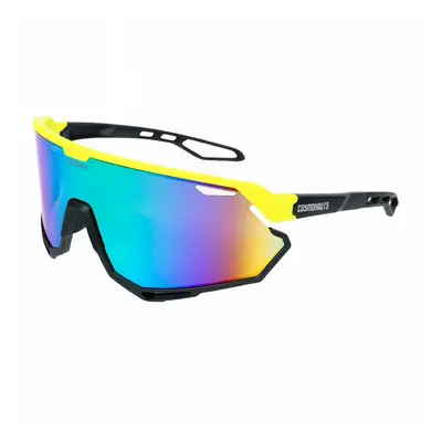 Occhiali da Ciclismo Urano New Giallo/Nero con Protezione UV400 e Montatura TR90