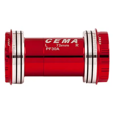 Movimento Centrale Cannondale Asymmetric Interlock PF30A Rosso per SRAM GXP, Larghezza 73 mm, Di