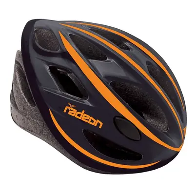 Casco Radeon Nero/Arancio - Taglia Unica 58-61 cm, 240g, 22 Fori, Sicurezza e Comfort