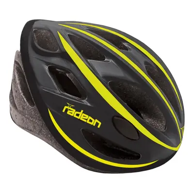 Casco RADEON Nero/Giallo - Taglia Unica 58-61 cm, 240g, 22 Fori, Certificato EN1078