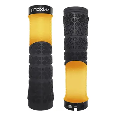 Manopole Proxim X-Shred Nero/Arancione per Off Road - Comfort e Controllo con Silicone e Polimer