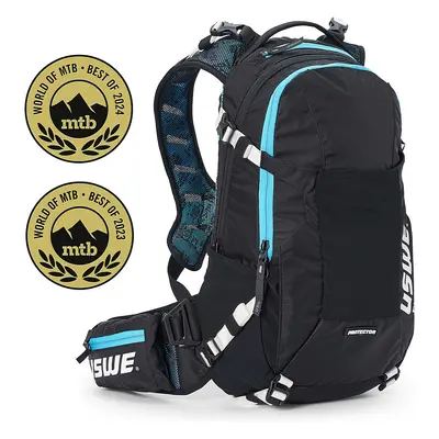 Zaino Protettivo USWE Flow 16 Litri Blu con Paraschiena Certificato CE per Freeride e Downhill