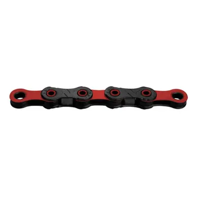 Catena 12v DLC Nero/Rosso per SRAM e Shimano - 126 Maglie, Rivestimento Titanio e Carbonio, Tecn