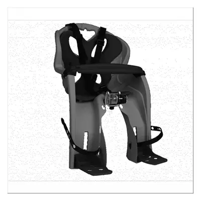 Seggiolino Anteriore per Manubrio Antracite con Imbottitura Nera, Portata 15 kg, Certificato EN1