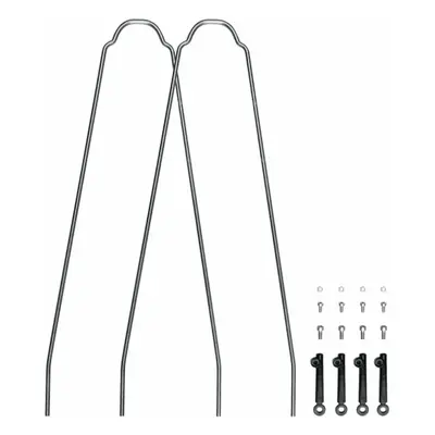 Kit Aste XL Argento per Parafanghi Velo 55 Cross - Compatibile con Ruote 26-29 Pollici, Uso Urba