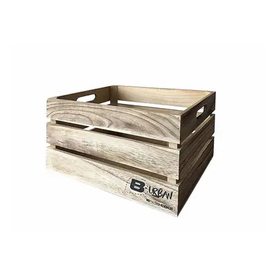 Cesto in Legno Grande 40x29x23 cm, Colore Naturale, per Organizzazione e Decorazione