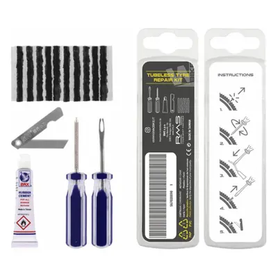 Kit Ripara Gomme Tubeless Completo con Strisce Sigillanti, Mastice e Accessori