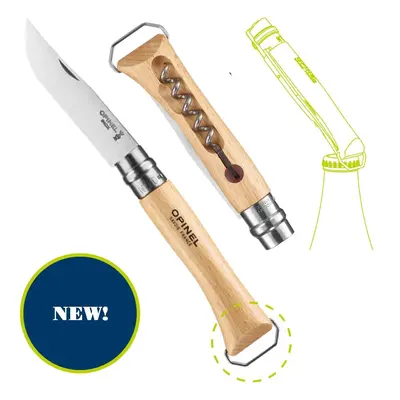 Opinel blister coltello cavatappi e apribottiglie n°10