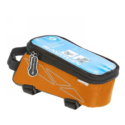 Borsa Top Tube per Smartphone M-Wave Rotterdam Arancione e Nero con Chiusura a Velcro