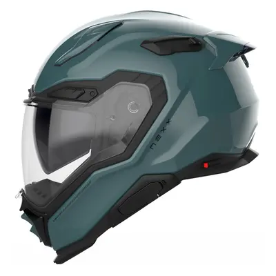 Nexx X.WST 3 Plain Casco, verde-blu, dimensione per uomo